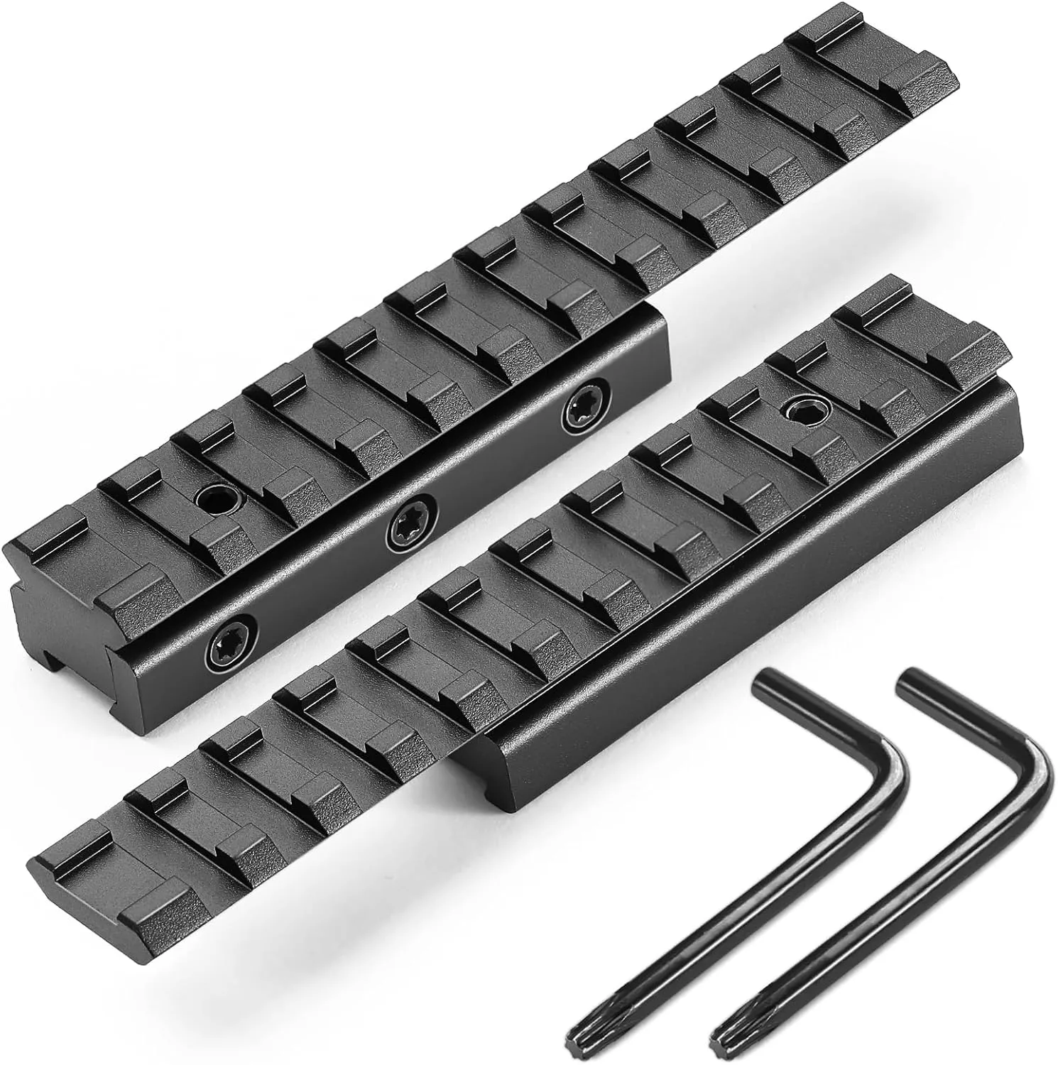 11mm Dovetail to 21mm Upgraded Build-in Locking Screws Picatinny Rail Low Profile Scope Mount Converter Base 3/8" to 7/8" Converter