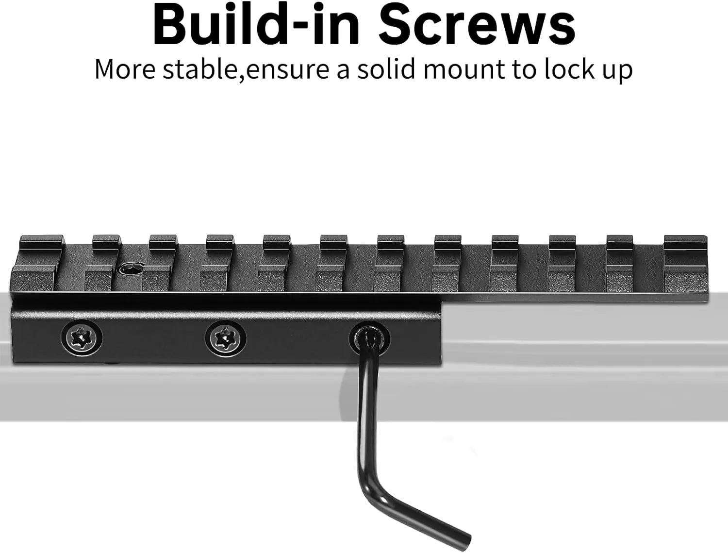 11mm Dovetail to 21mm Upgraded Build-in Locking Screws Picatinny Rail Low Profile Scope Mount Converter Base 3/8" to 7/8" Converter