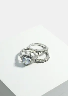 3 Piece Stacked Ring Set