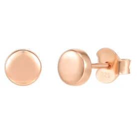5mm Round Rose Gold Color Metal Alloy Earring Silver Heart Earring Womens Small Gold Triangle Earrings