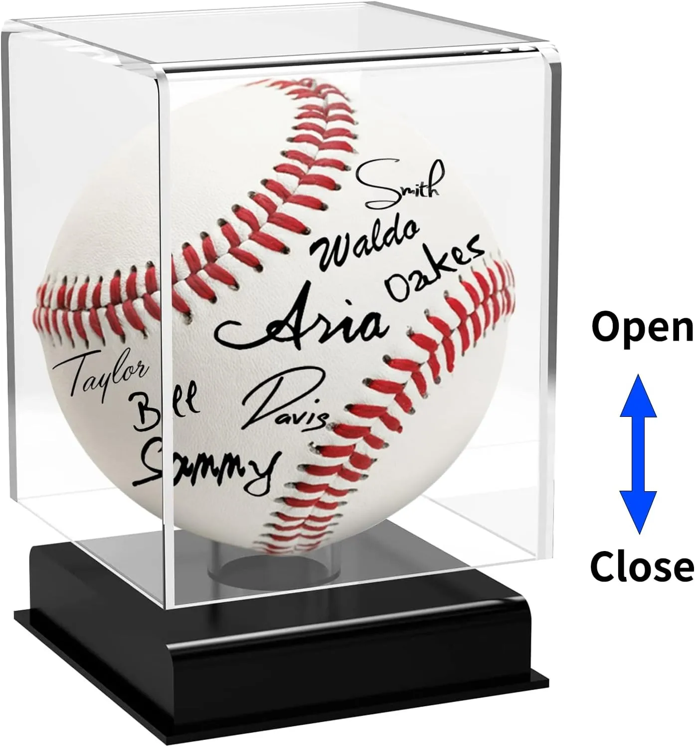 Acrylic Baseball Case for Display - UV Protected Baseball Display Cube, Autographed Baseball Clear Display Case, Baseball Display Case for Memorabilia Baseball (1)