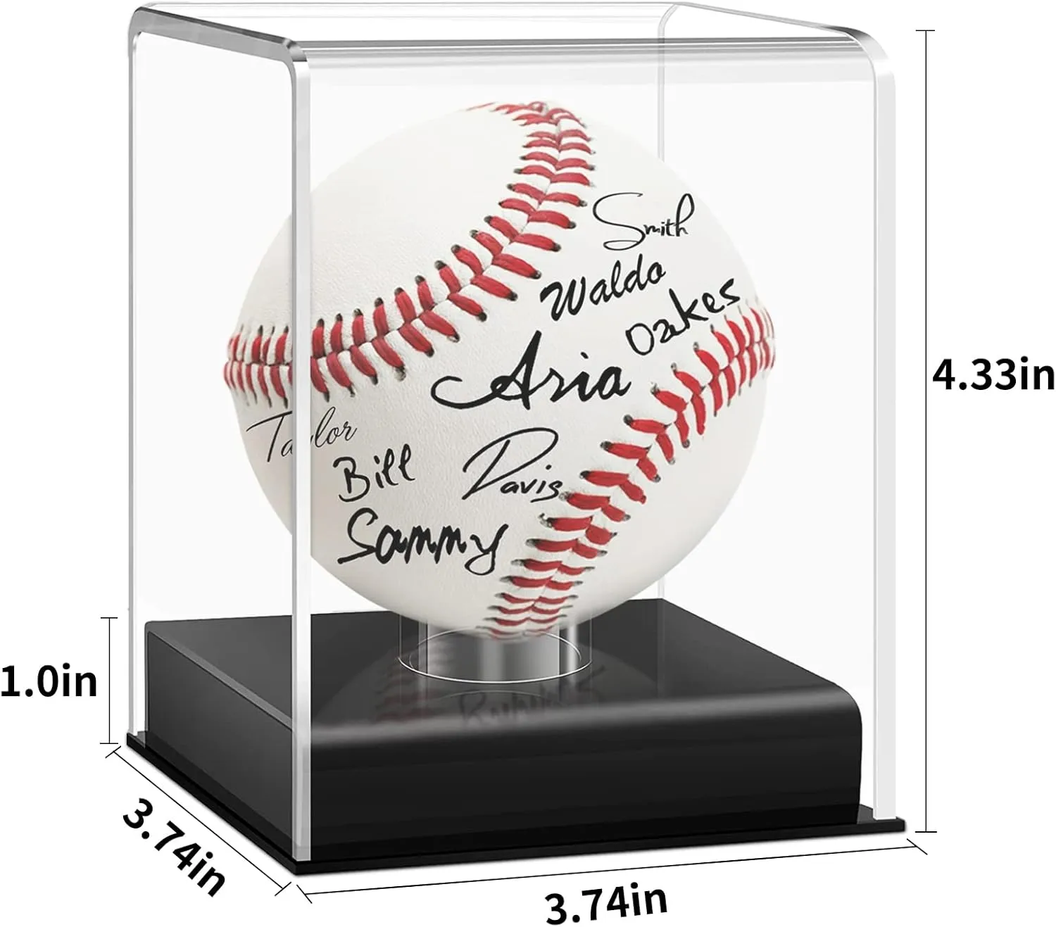 Acrylic Baseball Case for Display - UV Protected Baseball Display Cube, Autographed Baseball Clear Display Case, Baseball Display Case for Memorabilia Baseball (1)