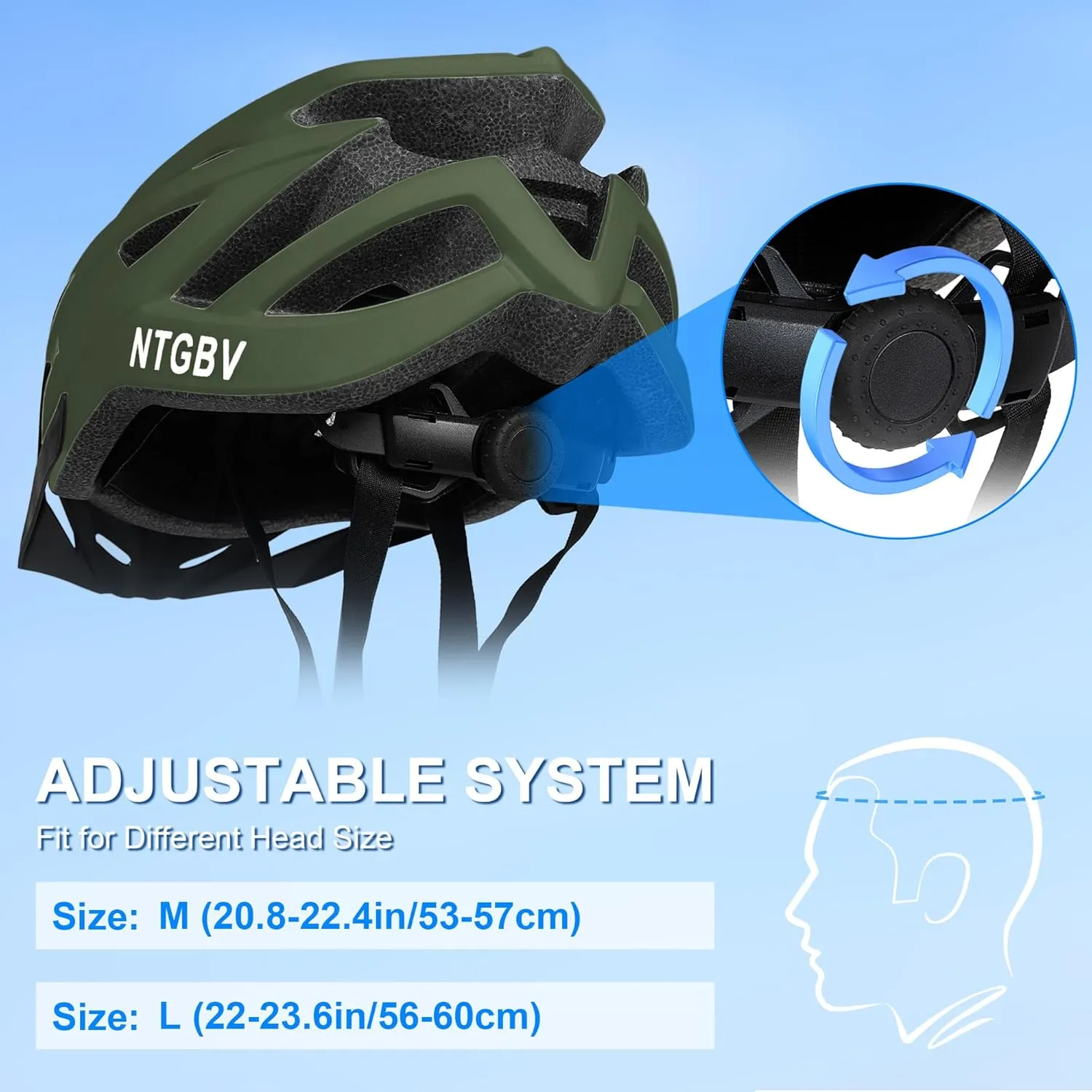 Adult Bike Helmet for Men/Women with Helmet Bag 2 Removable Moisture-Wicking Liners & Visors Lightweight Shockproof Adjustable Design CPSC 1203 & EN 1078 Safety Certified for Road/Commute/MTB