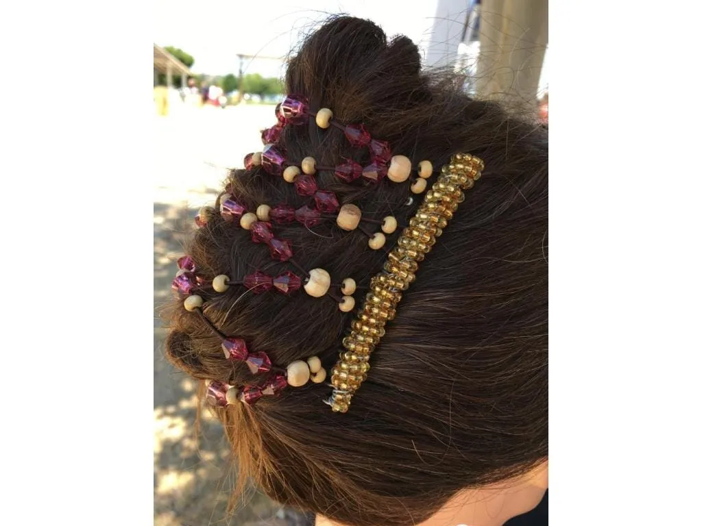 African Butterfly Wire Hair Clip - 9 Tong 701