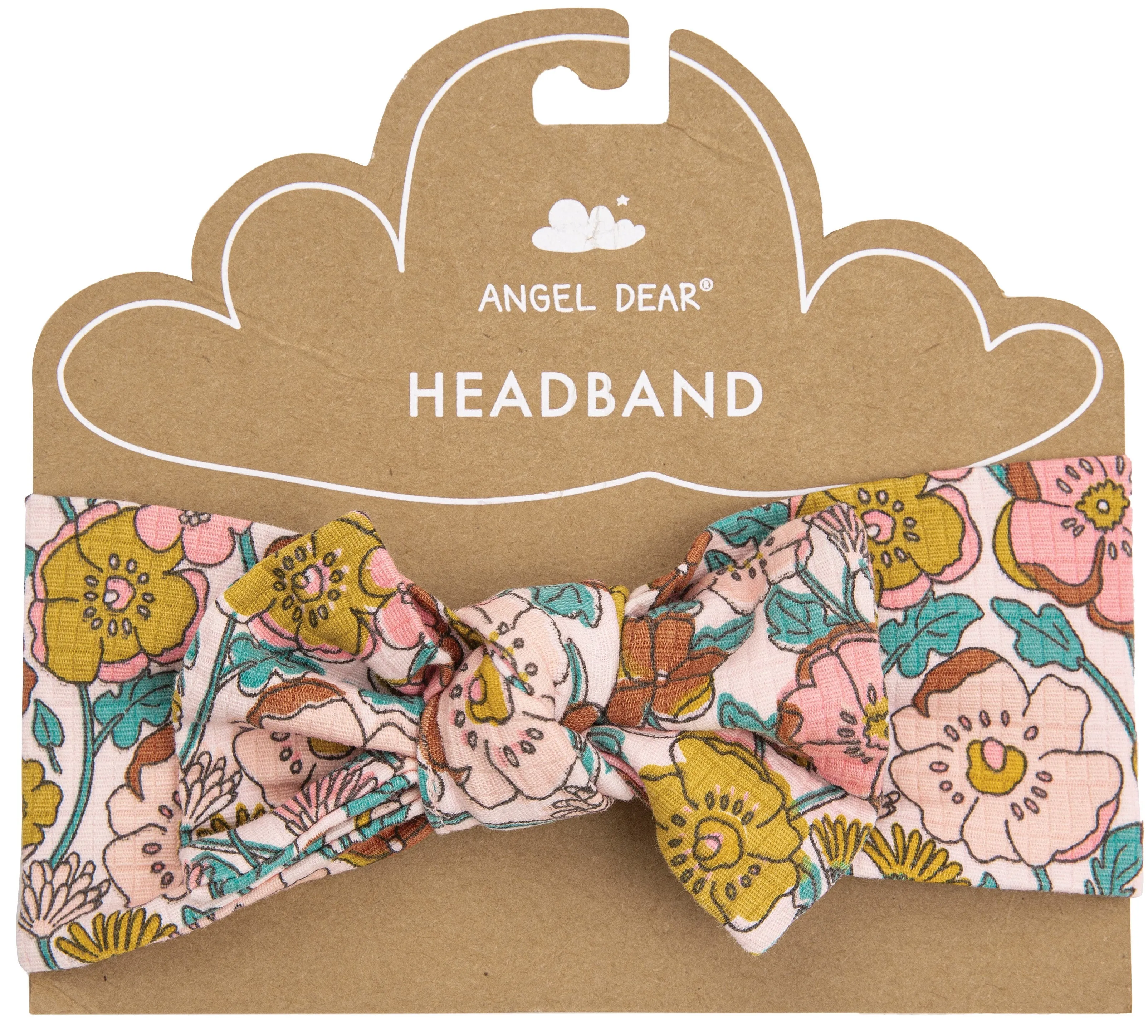 Angel Dear Flower Child Pink Knot Headband