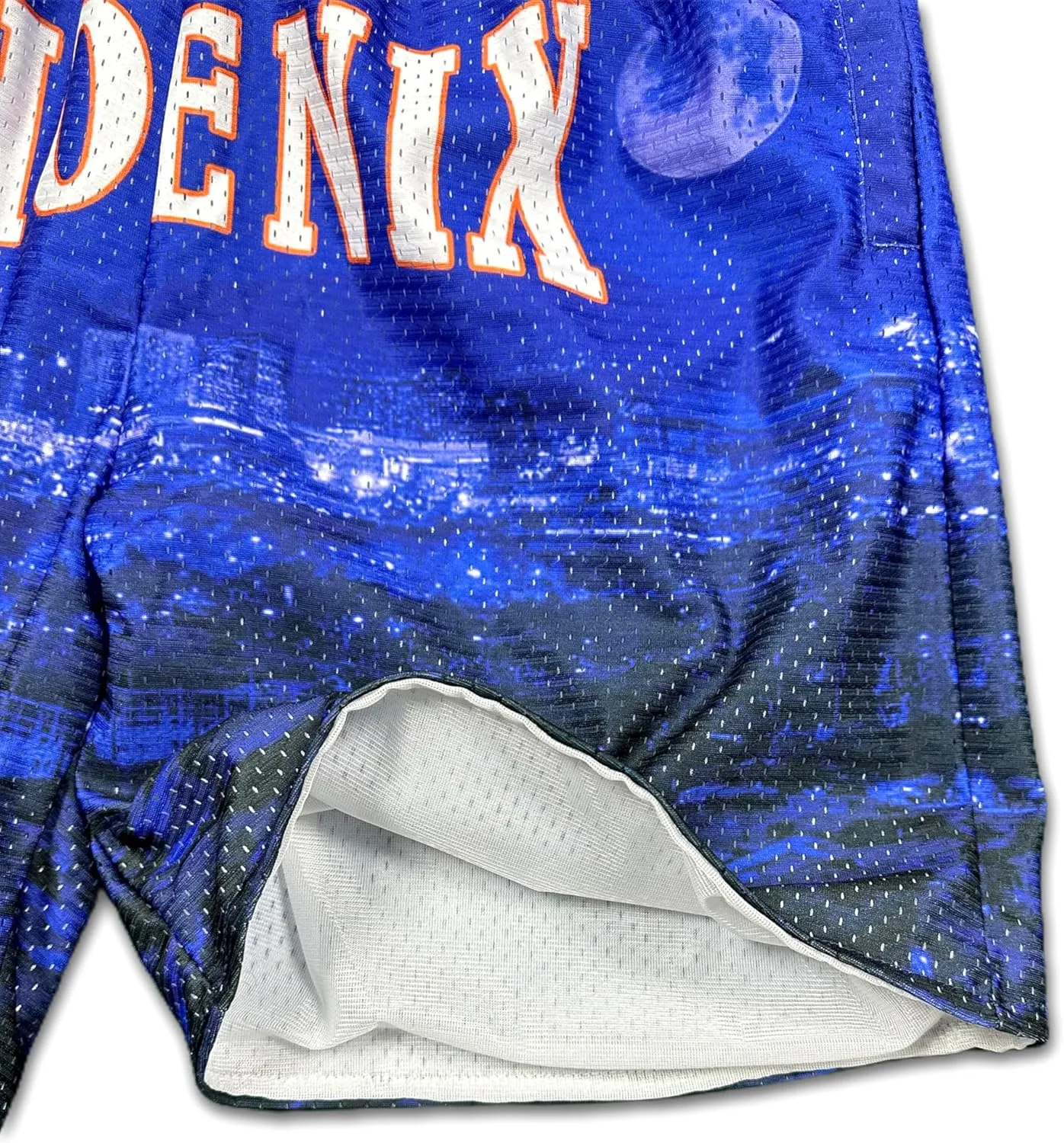 Basketball Shorts City Skyline Night View Zipper Pockets Quick Drying Trunks Fashion Hip-hop Gift for Men Gym Running
