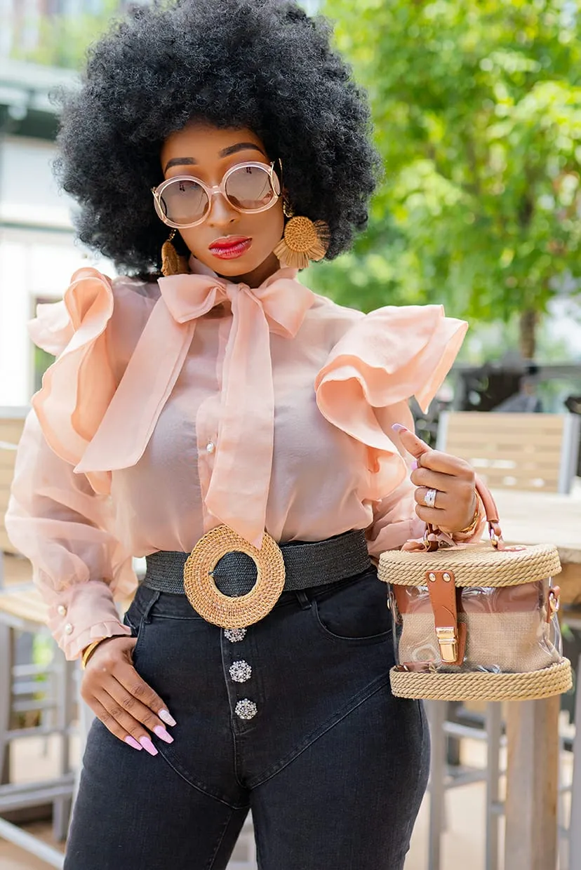 Bella Rattan STRETCHY WAIST BELT (NEW)