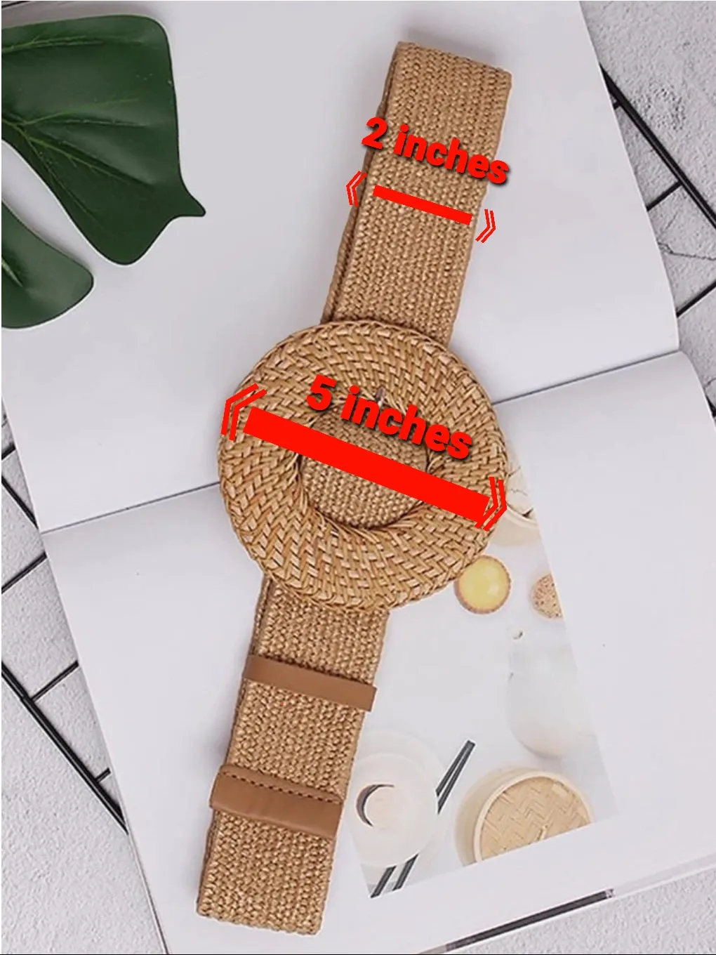 Bella Rattan STRETCHY WAIST BELT (NEW)