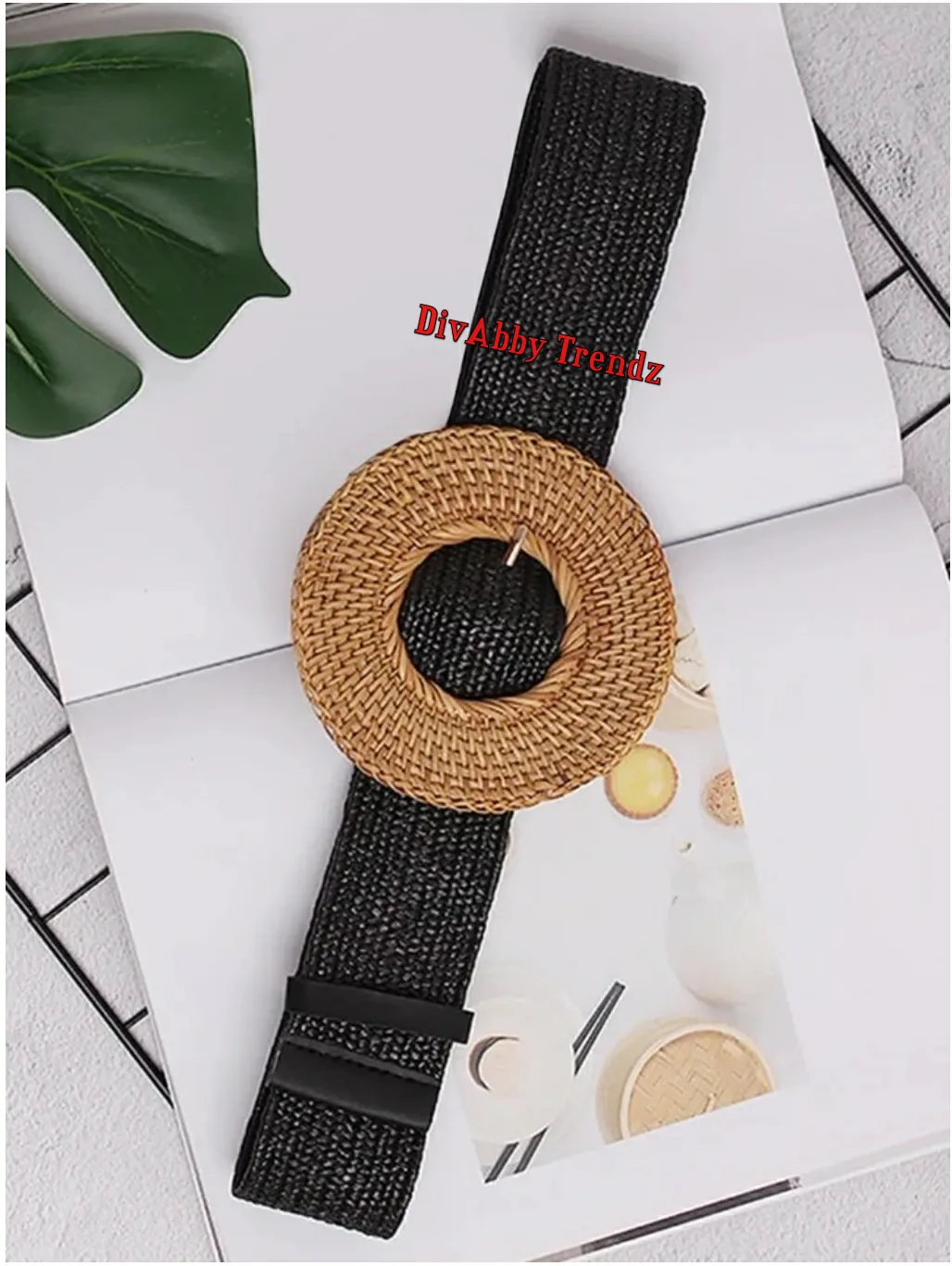 Bella Rattan STRETCHY WAIST BELT (NEW)
