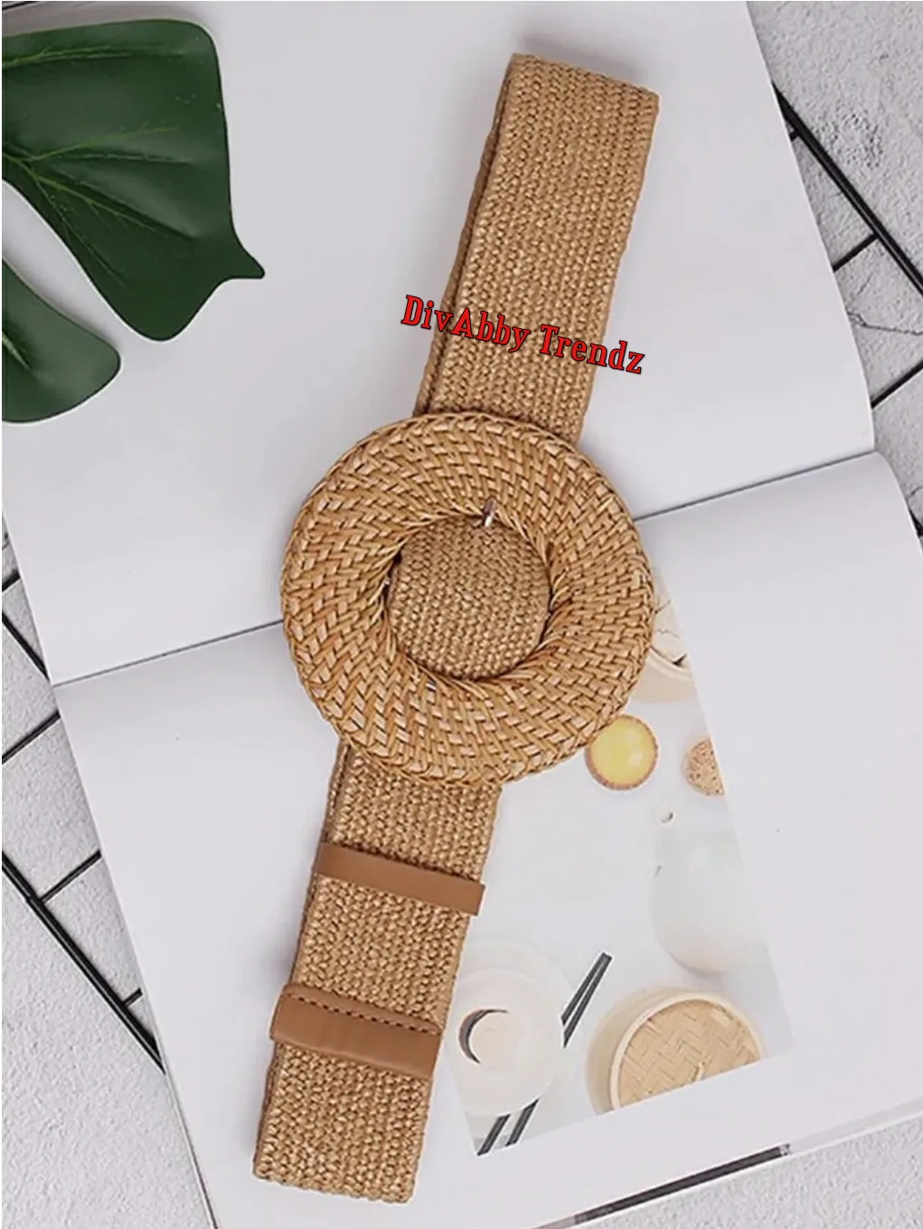 Bella Rattan STRETCHY WAIST BELT (NEW)