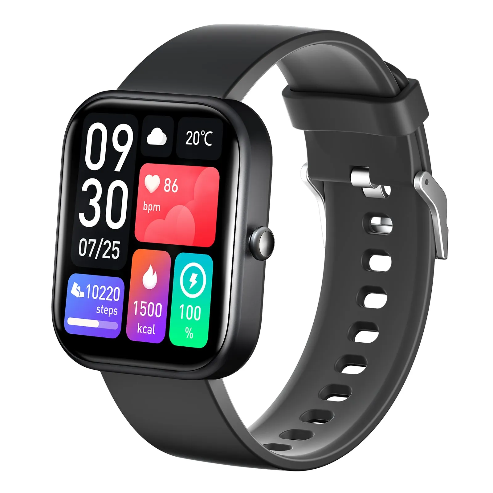 Black GTS-5 Bluetooth Watch for Android & IOS (Black)