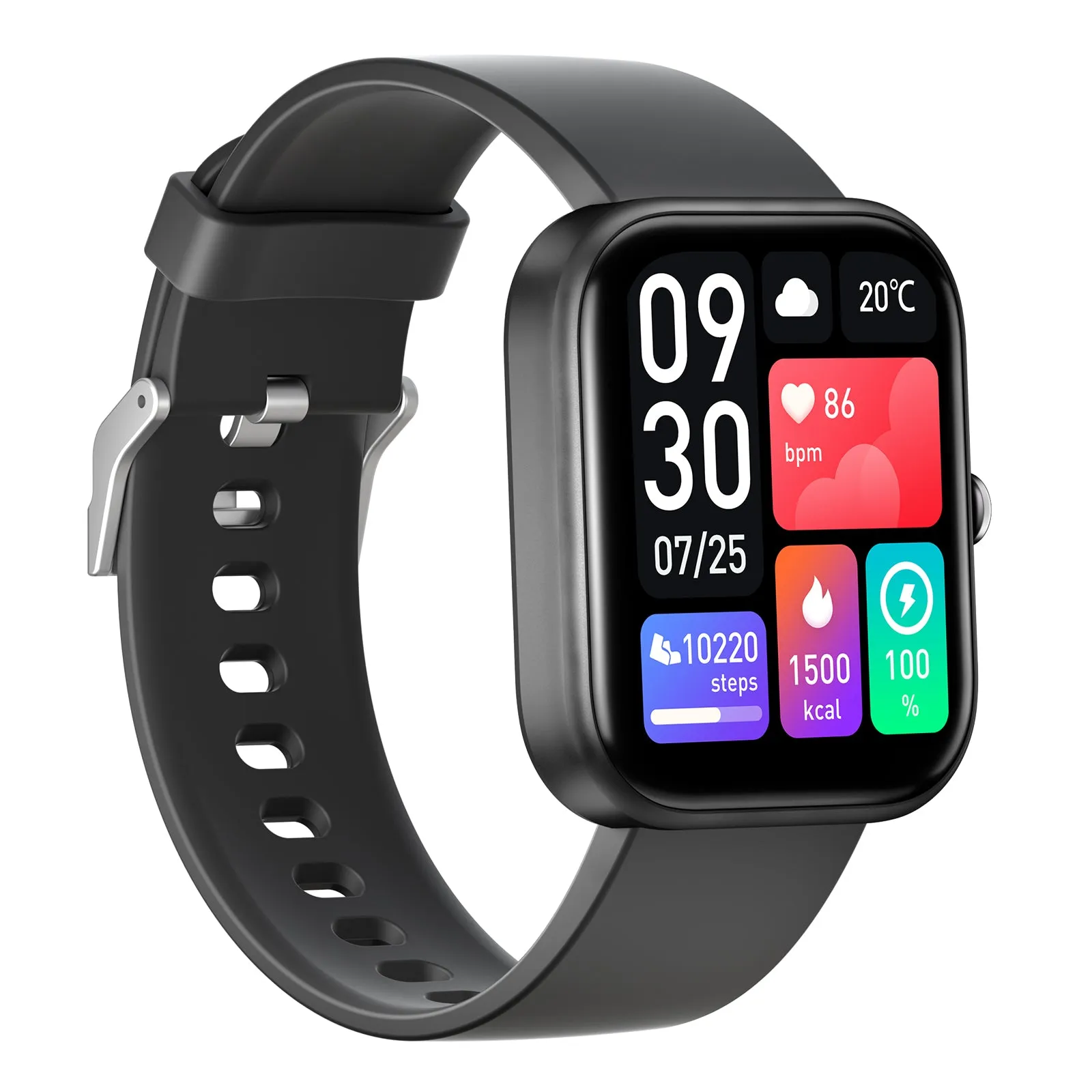Black GTS-5 Bluetooth Watch for Android & IOS (Black)