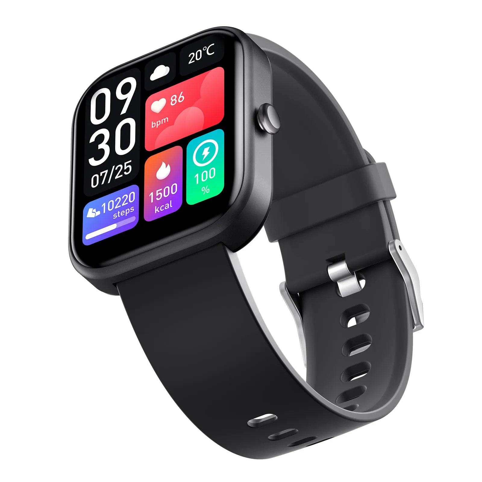 Black GTS-5 Bluetooth Watch for Android & IOS (Black)