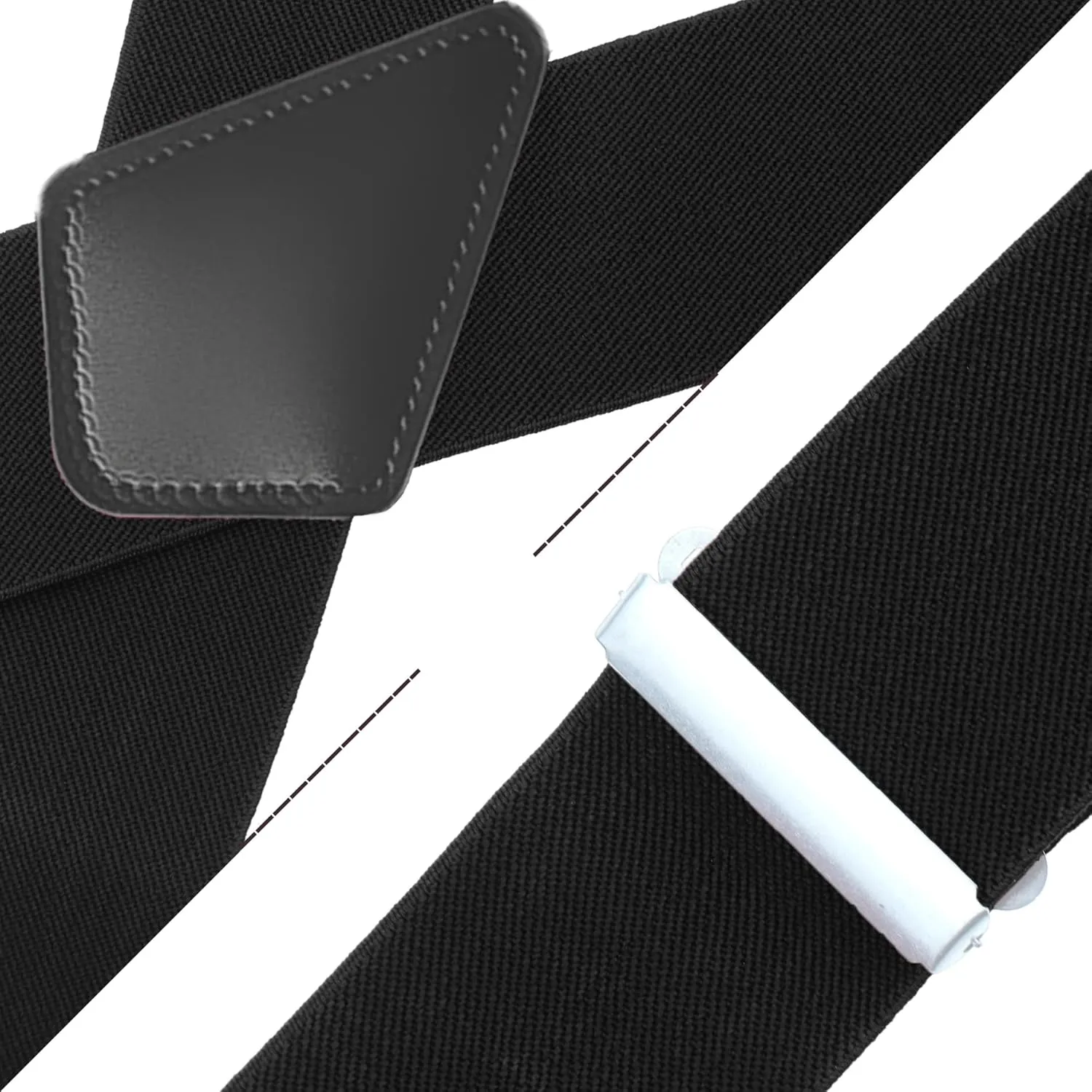 CADONO Men's 2 Inch Heavy Duty SuspendersAdjustable X-Back with Strong Clips for Work, Jeans, and More