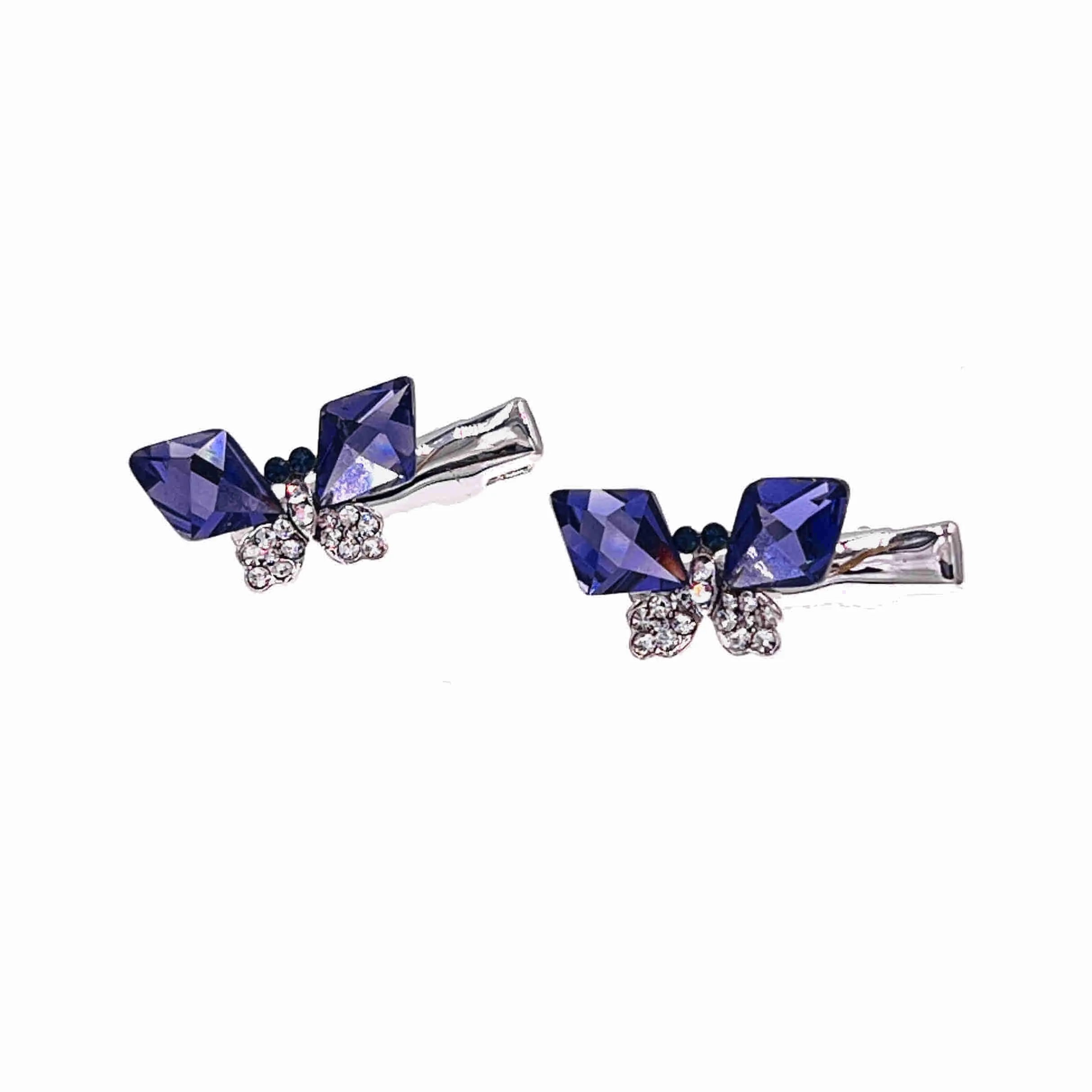 Copy of Zeta Presutti Butterfly Clamp Alligator Pelican Beak Cubic Zirconia Crystal Hair Clip ZP3