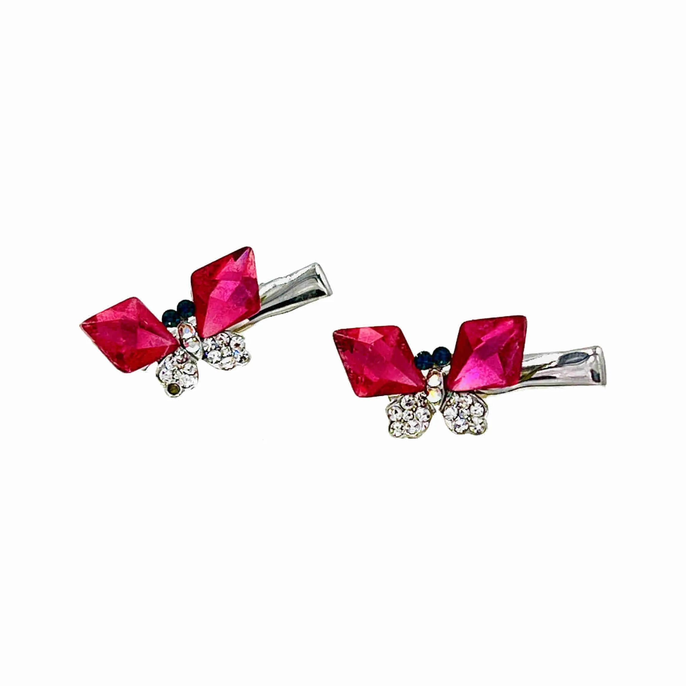 Copy of Zeta Presutti Butterfly Clamp Alligator Pelican Beak Cubic Zirconia Crystal Hair Clip ZP3