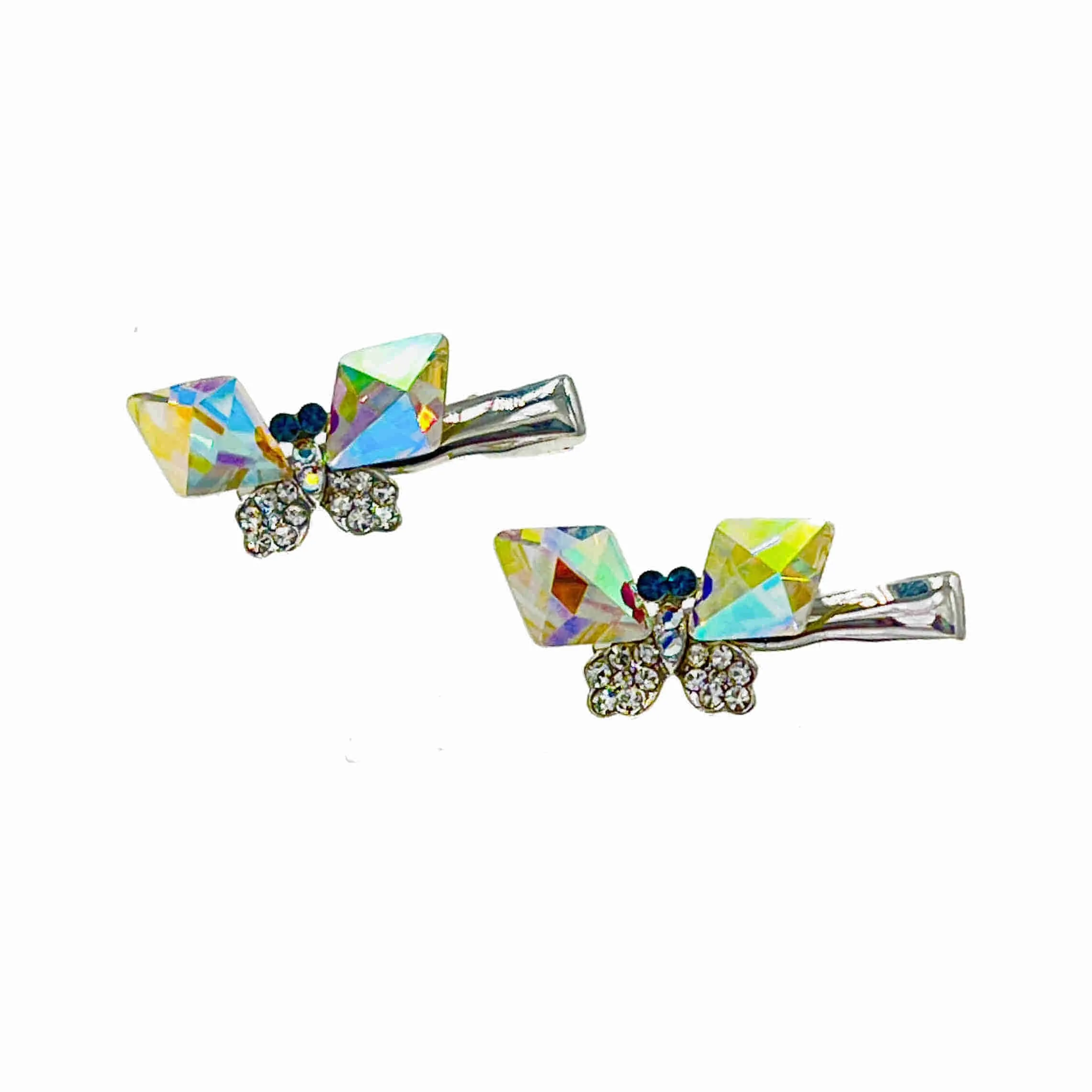 Copy of Zeta Presutti Butterfly Clamp Alligator Pelican Beak Cubic Zirconia Crystal Hair Clip ZP3