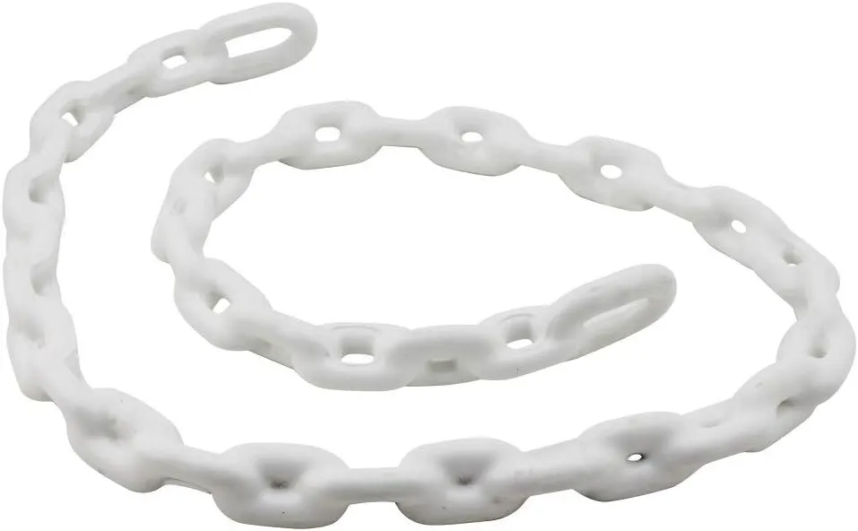 Extreme Max 3006.6590 BoatTector PVC-Coated Anchor Lead Chain - 5/16" x 5', White