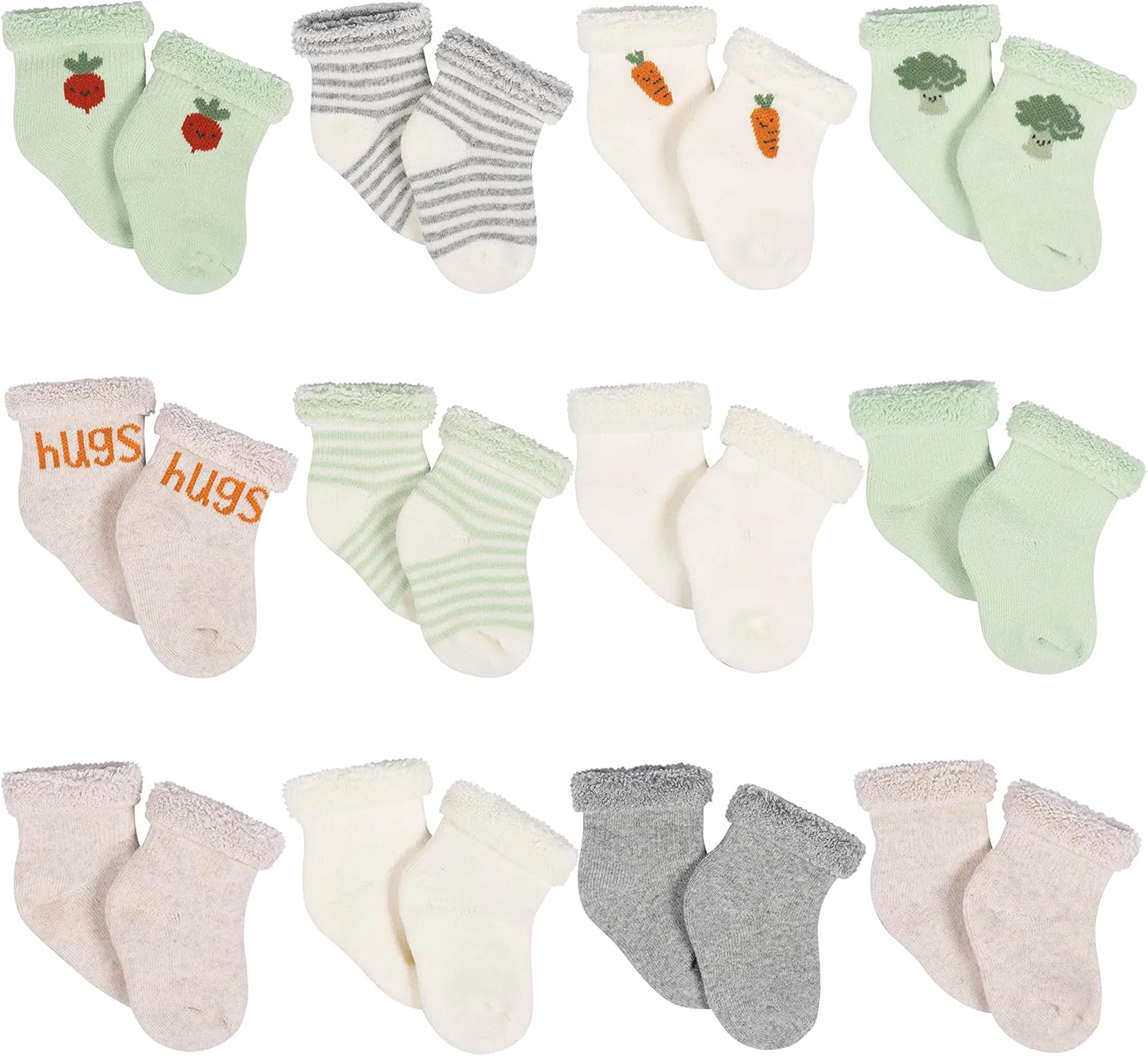 Gerber Baby 12-pair Sock Bundle