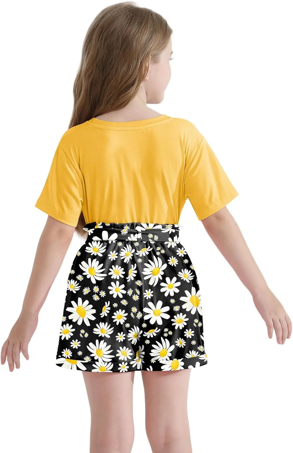 Girls Clothes Two Piece Tie Dye Summer Vacation Outfits Clothing Shirt and Shorts Matching Sets for Girls 4-13 Years