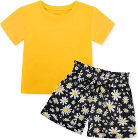 Girls Clothes Two Piece Tie Dye Summer Vacation Outfits Clothing Shirt and Shorts Matching Sets for Girls 4-13 Years