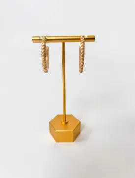 GOLD TEXTURED HOOPS