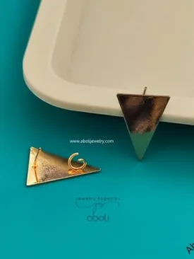 Golden triangle stud component contemporary modern geometric studs MESCNRC21