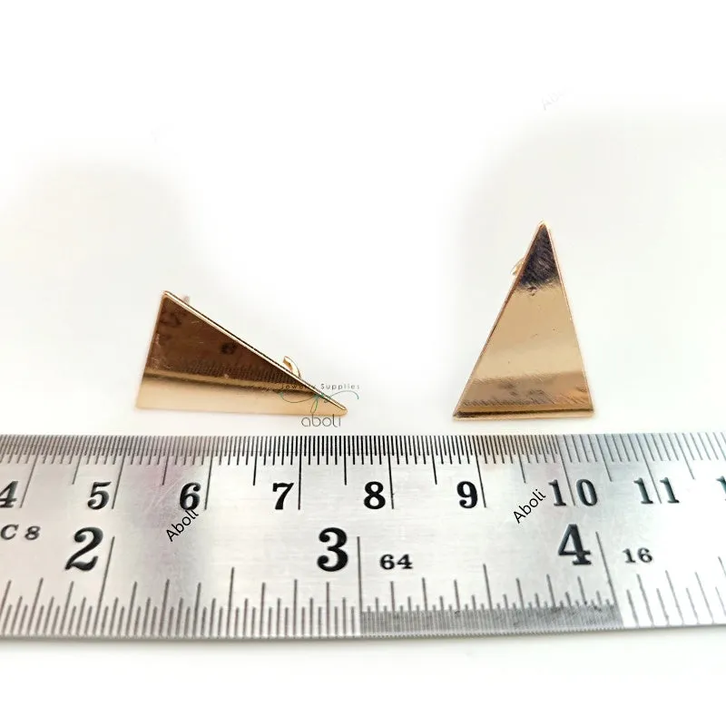 Golden triangle stud component contemporary modern geometric studs MESCNRC21