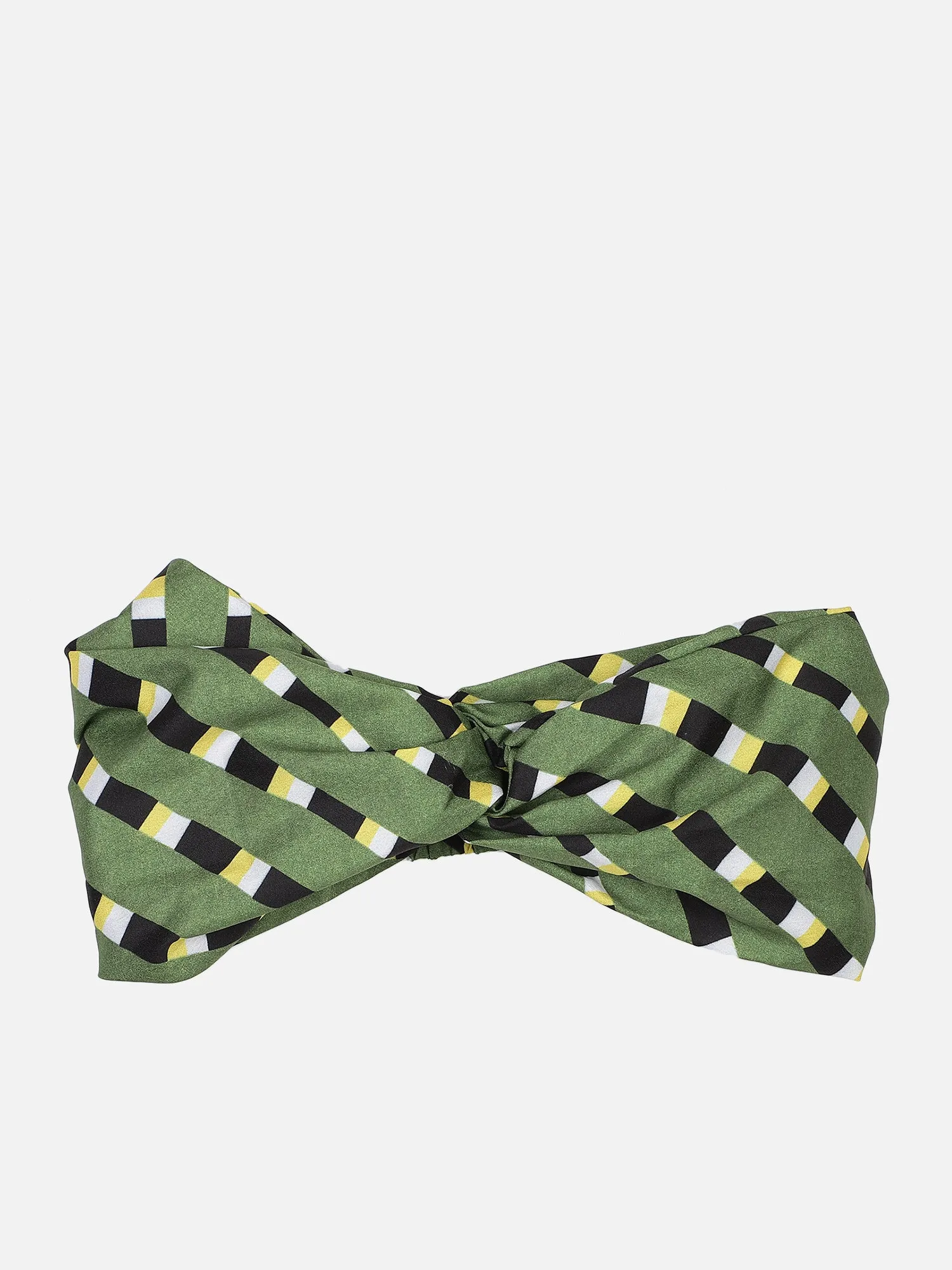 Green Printed Headband and Scrunchy Combo Set