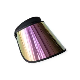 Grey  UV Protect Sun Visor (Full Metallic Pink)