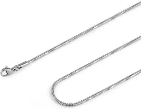 HZMAN Snake Chain Necklace for Men Women Thin Stainless Steel Chain Necklace Hip Hop Men's Choker Necklace 16"-30" Jewelry Gift