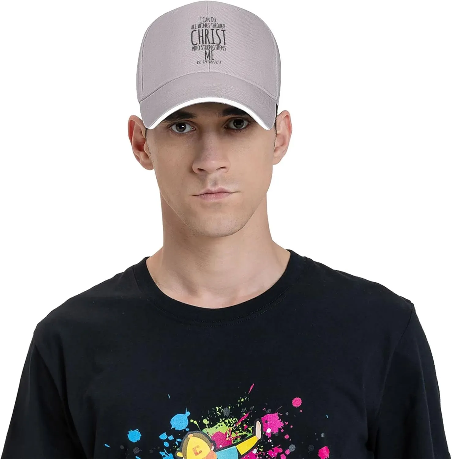 I Can Do All Things Through Christ, Christian God Baseball Caps Men Women Ball Hat Adjustable Trucker Hat Cowboy Hat