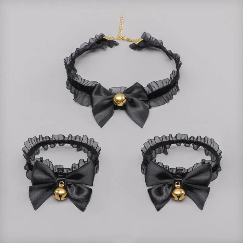 Lace bell necklace choker