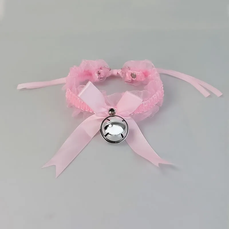 Lace bell necklace choker