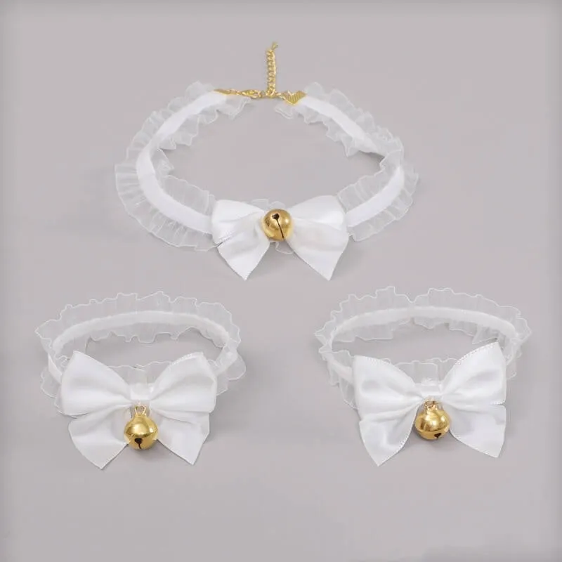 Lace bell necklace choker