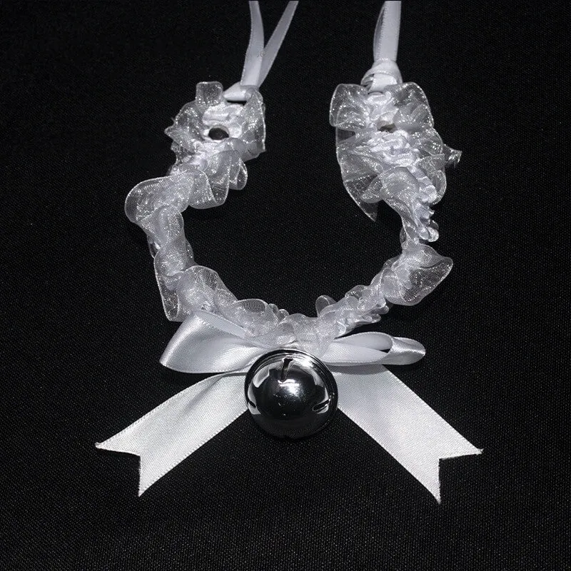 Lace bell necklace choker