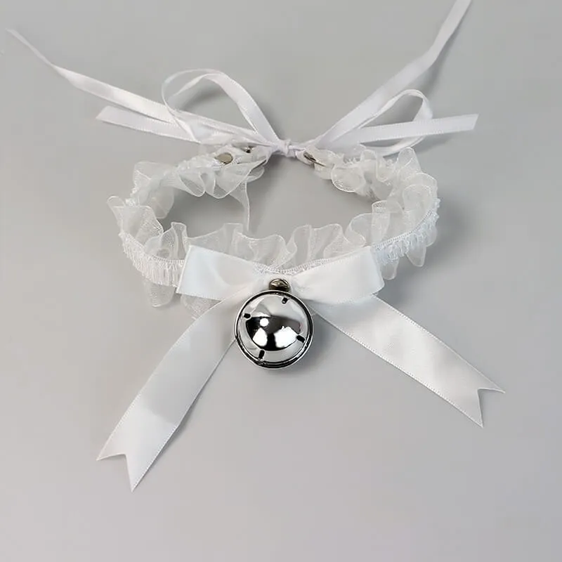 Lace bell necklace choker