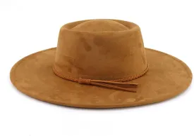 LIDHAY Wide Brim Fedora Hat for Men Women Big Rancher Felt Hat Pork Pie Jazz Hat