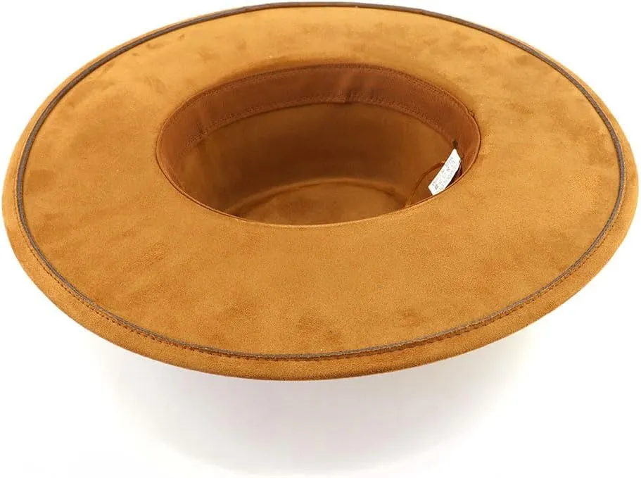 LIDHAY Wide Brim Fedora Hat for Men Women Big Rancher Felt Hat Pork Pie Jazz Hat