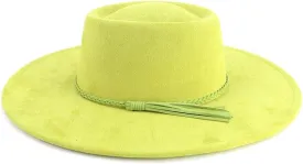 LIDHAY Wide Brim Fedora Hat for Men Women Big Rancher Felt Hat Pork Pie Jazz Hat