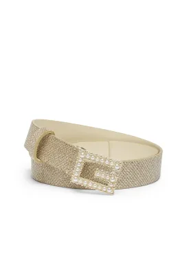 Light Gold Lurex Gretel Adjustable Belt