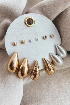 Looking Good, Living Better 6-Pair Earring Pack (Gold)