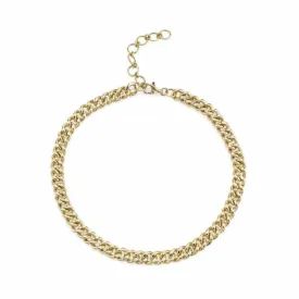 MINI ME SOLID GOLD MINI LINK BRACELET