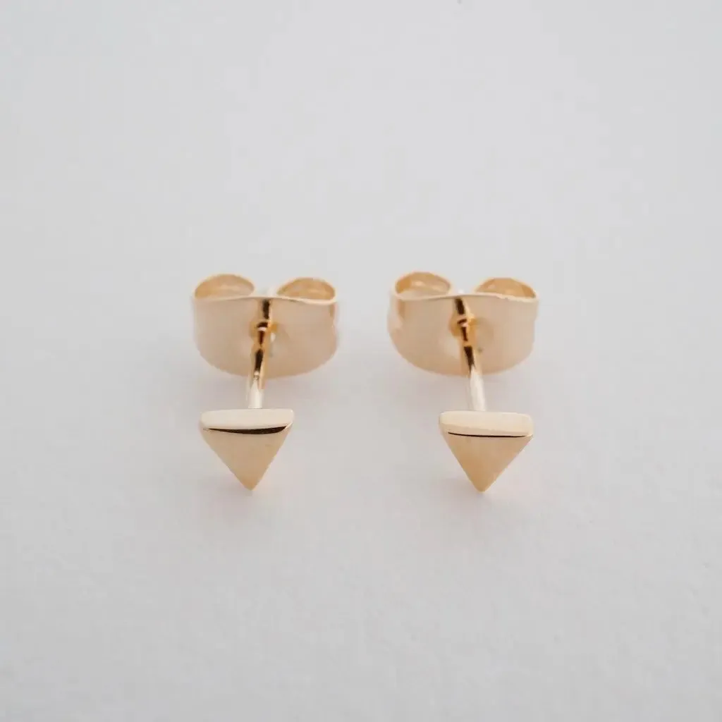 Mini Triangle Stud Earrings