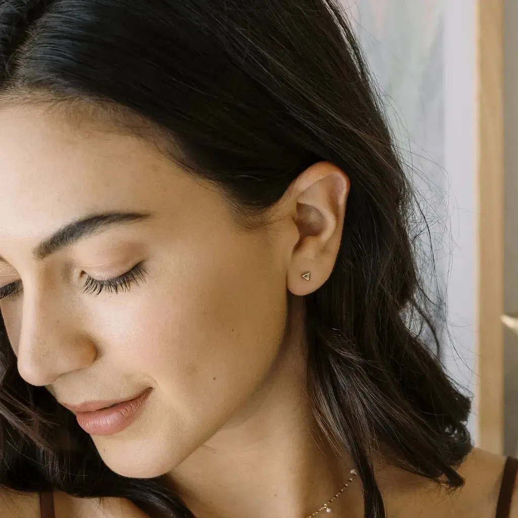 Mini Triangle Stud Earrings