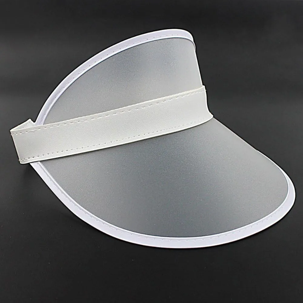 Nicky Bigs Novelties Retro Colorful Plastic Sun Visor Hat, Tourist Bingo Casino Dealer Costume, Tennis Golf Visor for Women