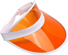 Nicky Bigs Novelties Retro Colorful Plastic Sun Visor Hat, Tourist Bingo Casino Dealer Costume, Tennis Golf Visor for Women