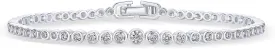 PAVOI 14K-18K Gold Plated Simulated Diamonds Bezel Set Tennis Bracelets for Women - Cubic Zirconia Stones Trillion Trinity Radiant Cut Round Pear Heart Statement Bride Gold Bracelet Stack - Sizes 6.5-7.5 Inch