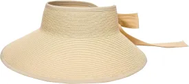 Pineapple&Star Vienna Visor Womens Summer Sun Straw Packable UPF 50  Beach Hat