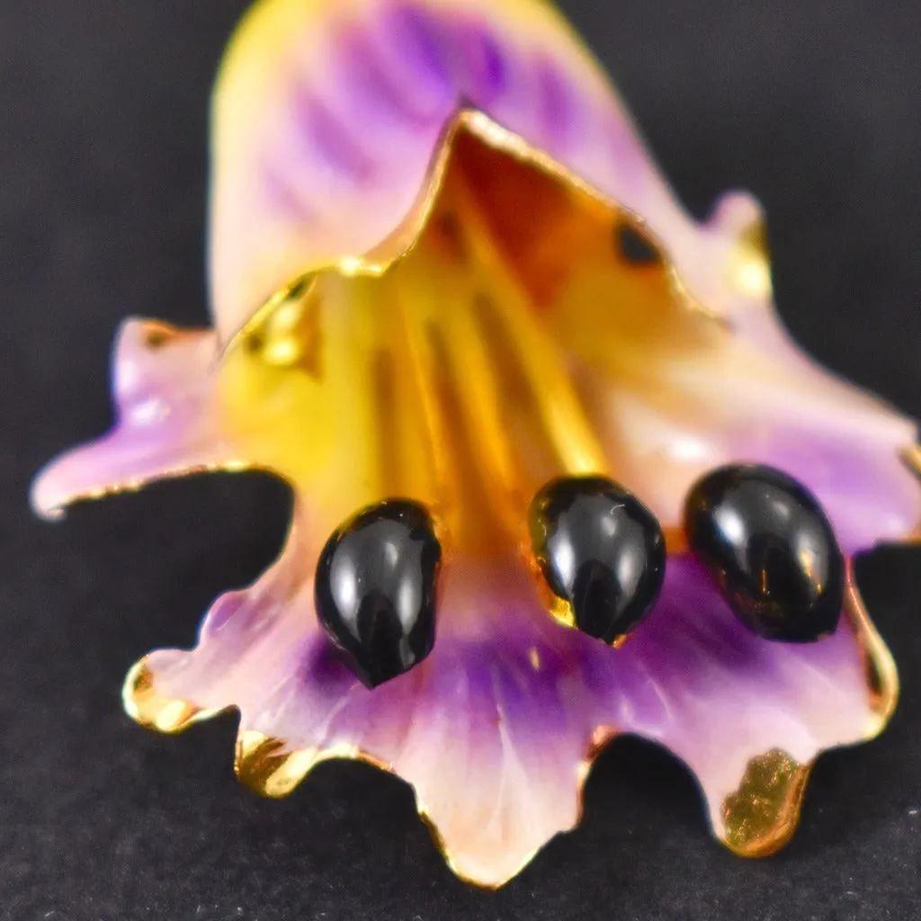 Purple Flower Enamel Set